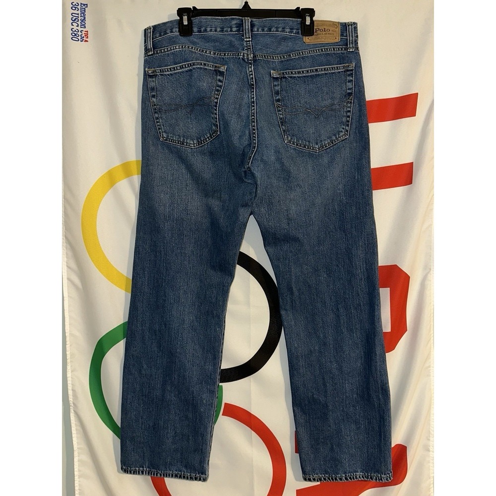Polo Ralph Lauren Classic Fit Jeans Mens 36x32 Medium Wash Straight